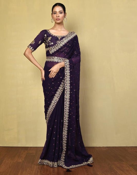 Soft Georgette fabric Saree