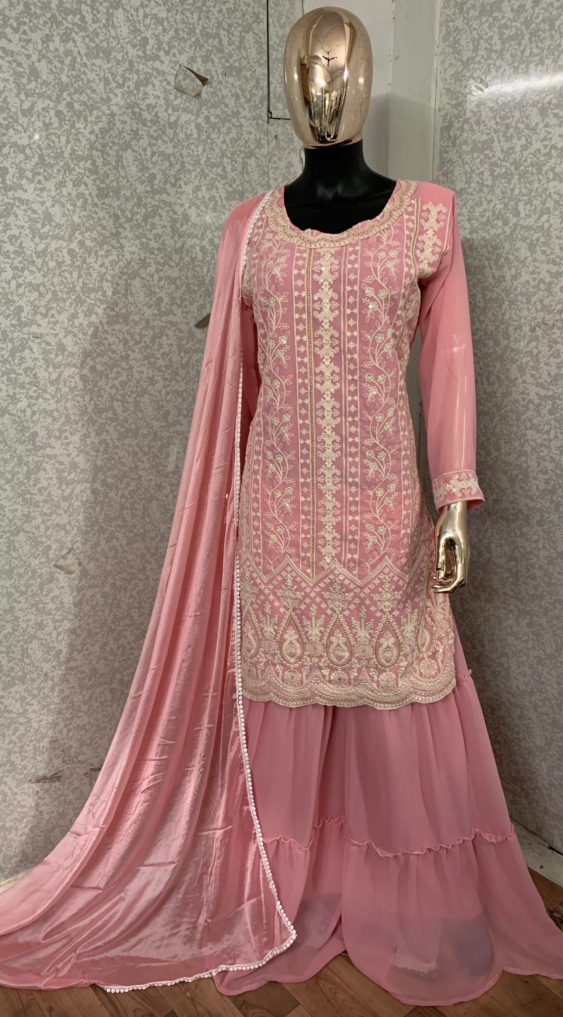 Indian Pakistani Designer Readymade Salwar Kameez Palazzo Sharara Suit Dress