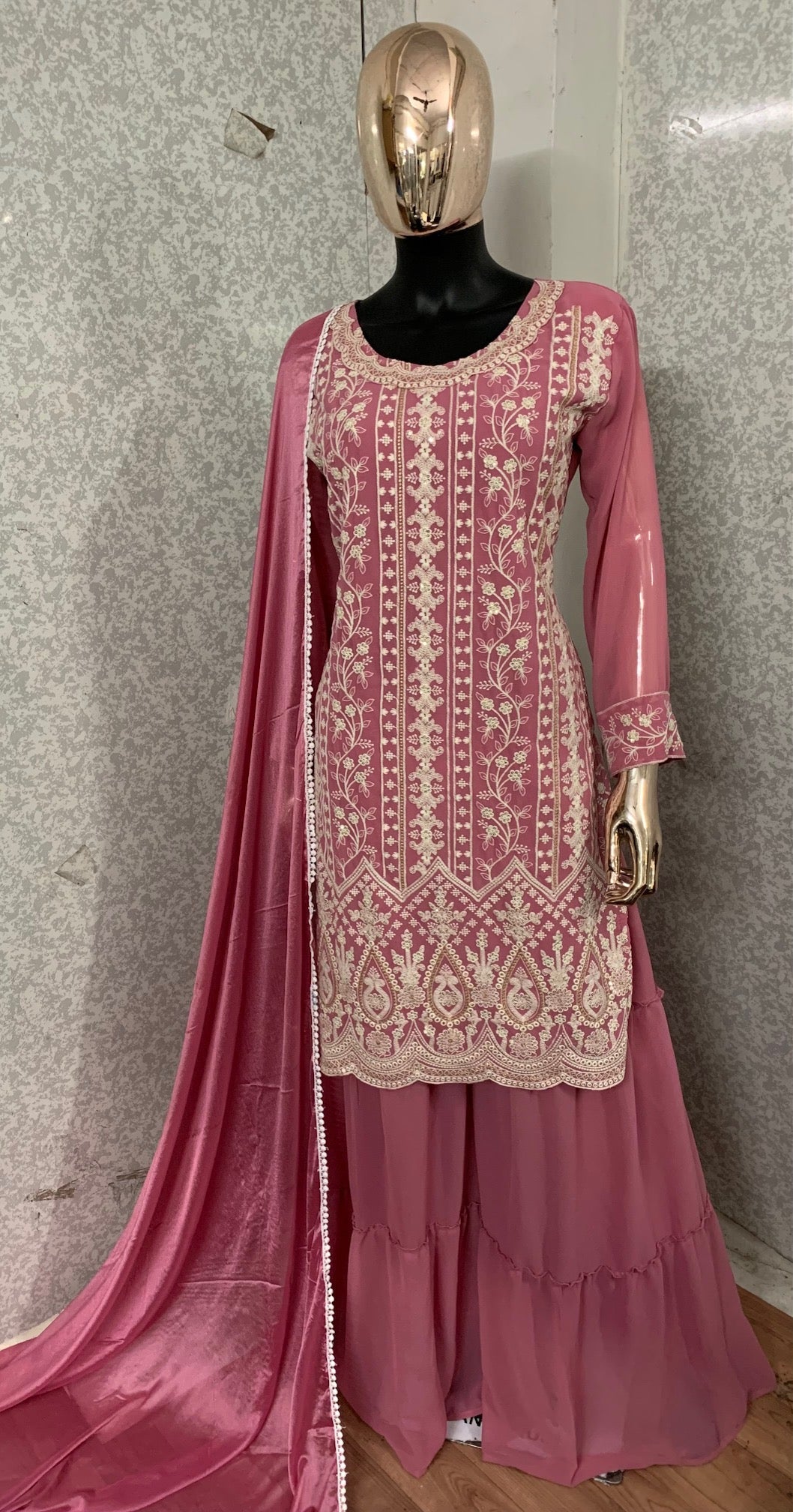 Indian Pakistani Designer Readymade Salwar Kameez Palazzo Sharara Suit Dress